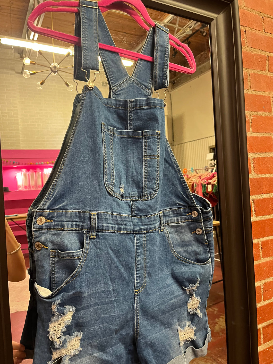 Denim Unknown Overalls, Large