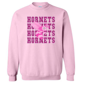 Hornets Pink Faux Glitter Design