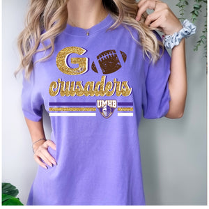 Crusaders Football Faux glitter design