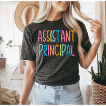 Load image into Gallery viewer, Black leopard school position specific tee
