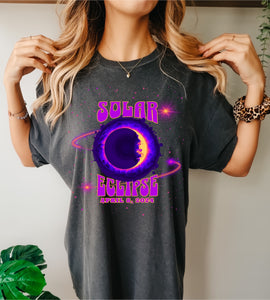 Solar Eclipse Tees- Neon Solar eclipse