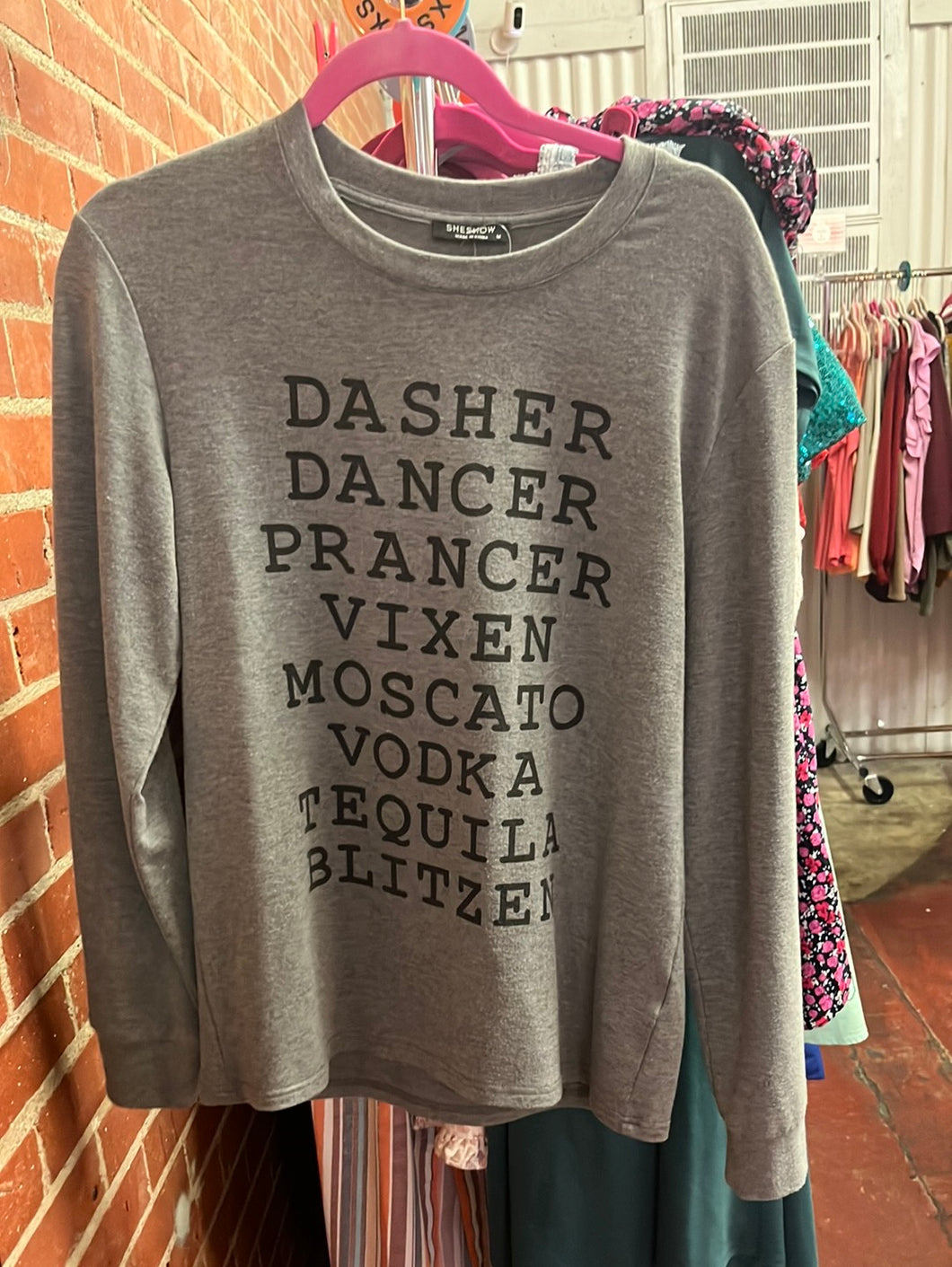 Gray She Show Sweater, Medium