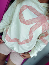Load image into Gallery viewer, Lace Ribbon Applique Hoodie
