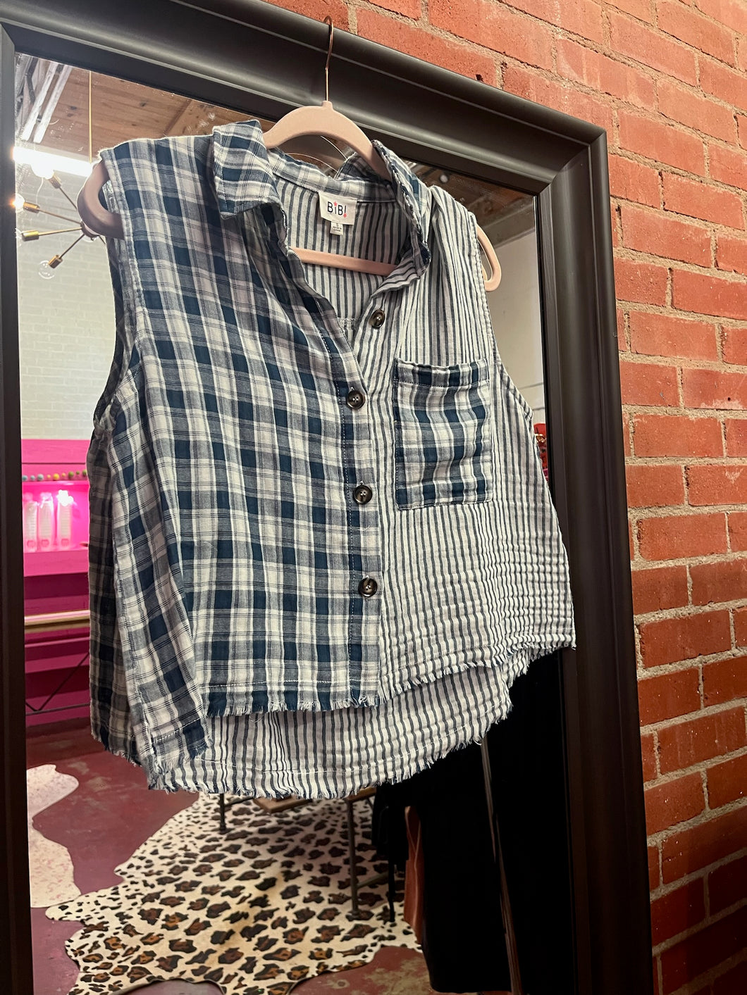 blue BiBi Womens Top, Small