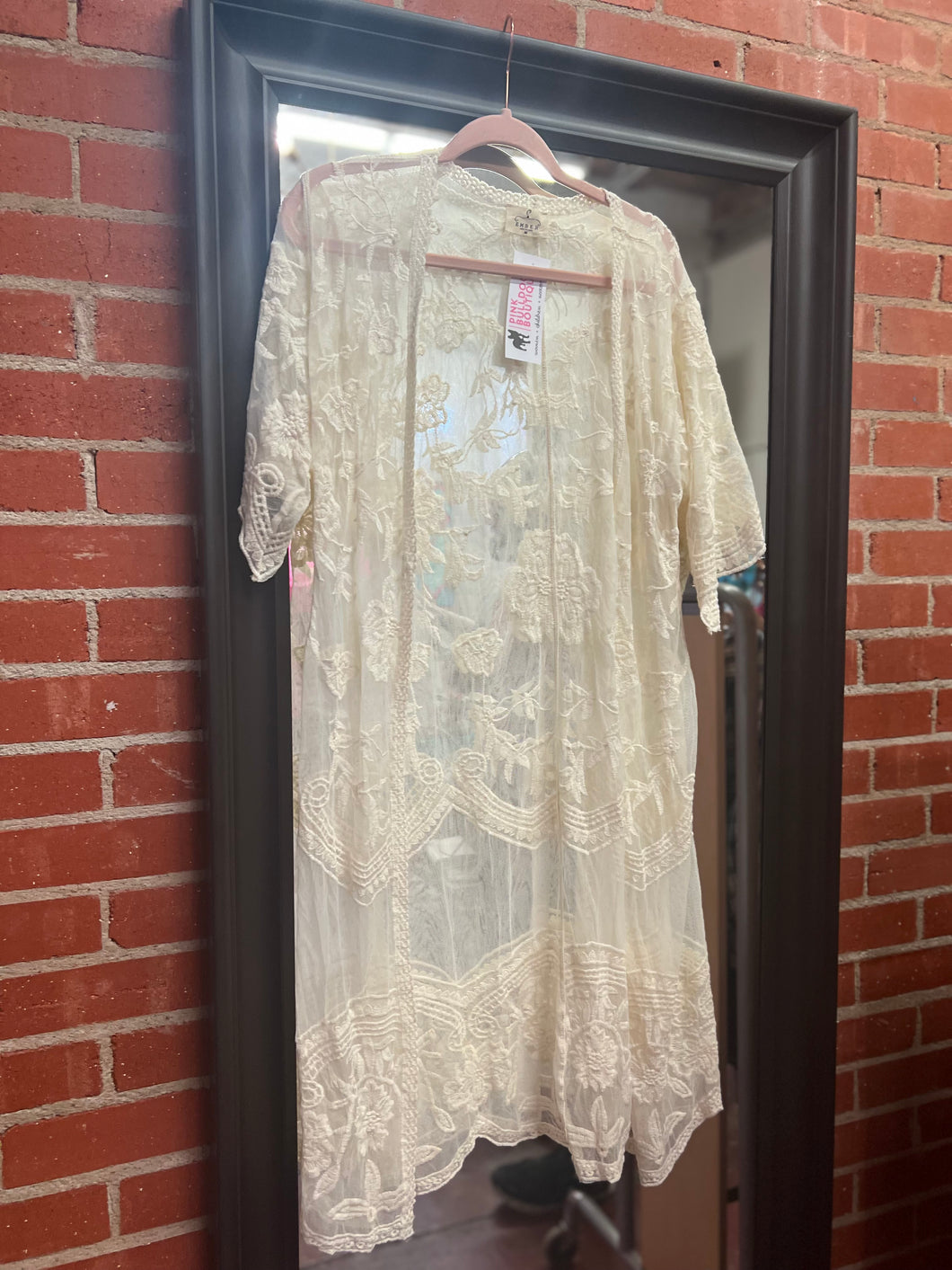 ivory lace ember Cardigan, Medium