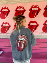 Load image into Gallery viewer, denim with leopard Geegee Denim Jacket, 2XL
