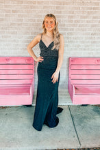 Load image into Gallery viewer, BLACK RHINESTONE FAVIANA womens formal dress, 00
