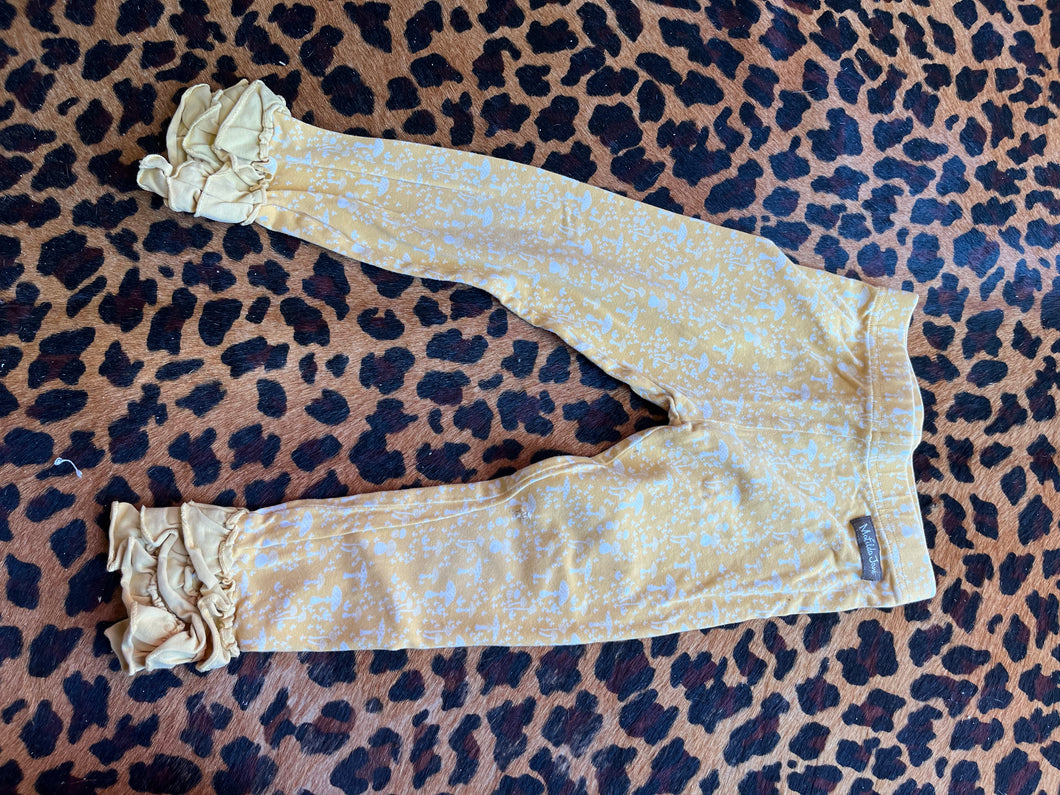 Yellow Matilda Jane kids pants, 4