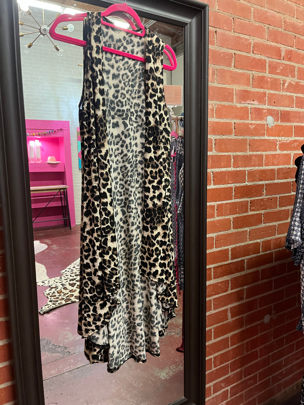 Leopard Unknown Cardigan, one size