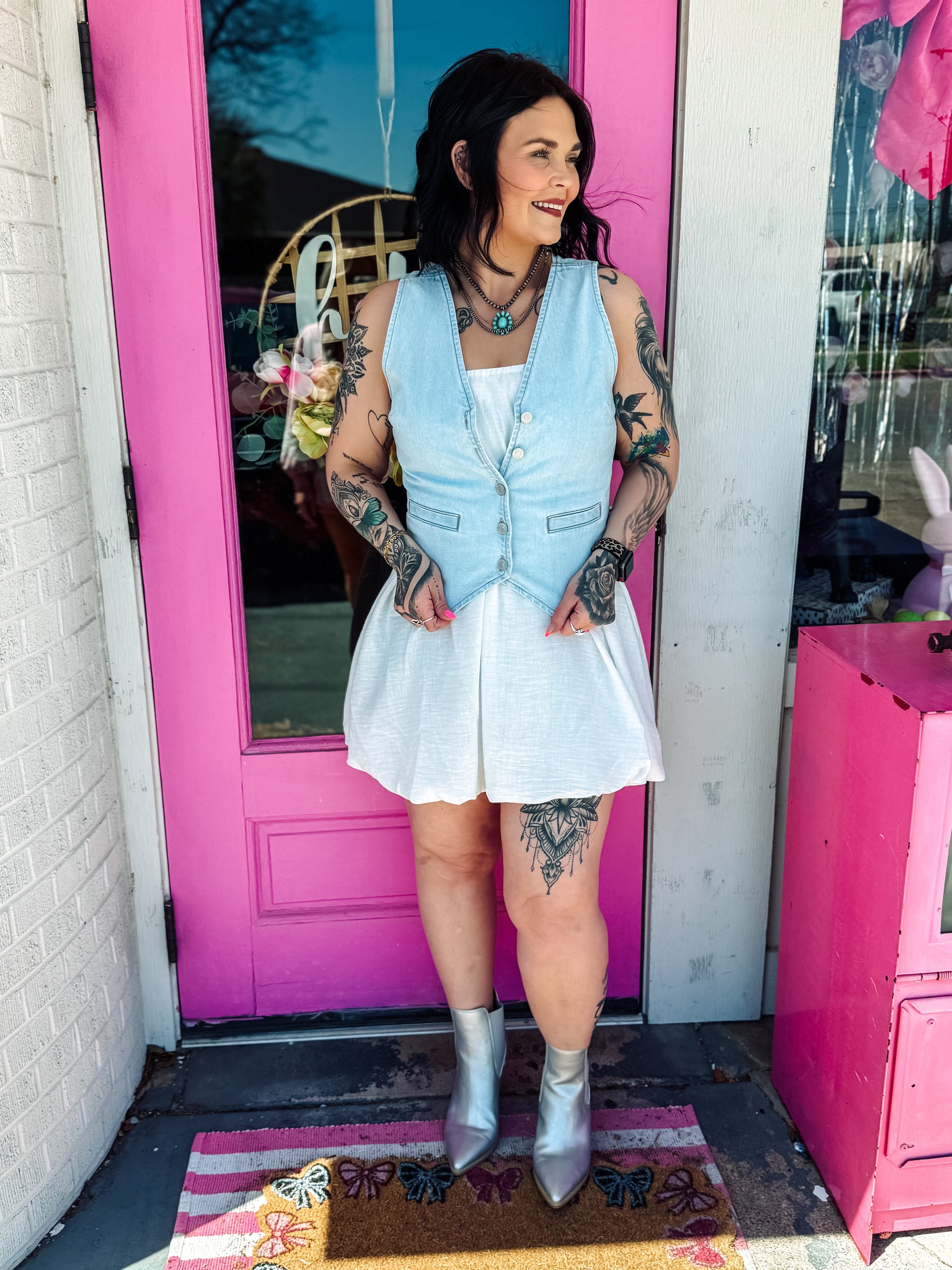 DENIM  Pink Bulldog Boutique