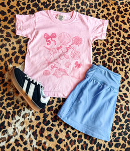 Pink shell coquette Tee