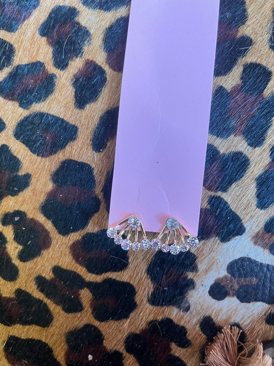 multi crystal Pink Bulldog jewelry