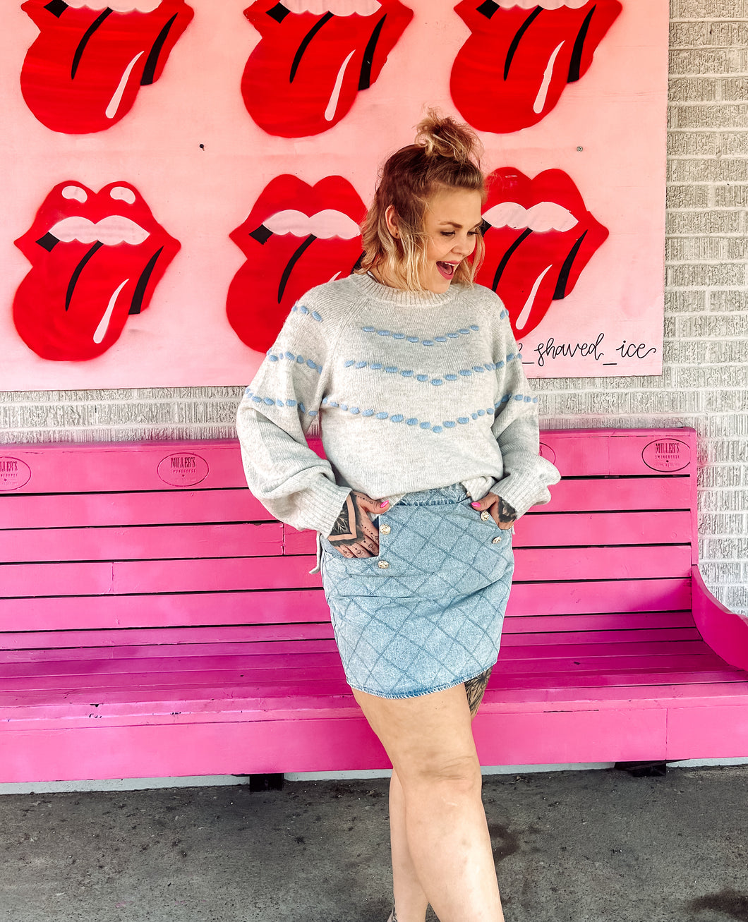 Denim skirt