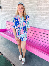 Load image into Gallery viewer, Tropical Pink Bulldog Womens Set, Large
