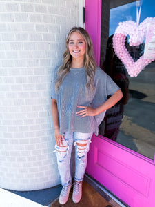 Ribbed Pocket Tee's