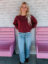 Load image into Gallery viewer, Mineral Washed Casual Long Sleeve Top
