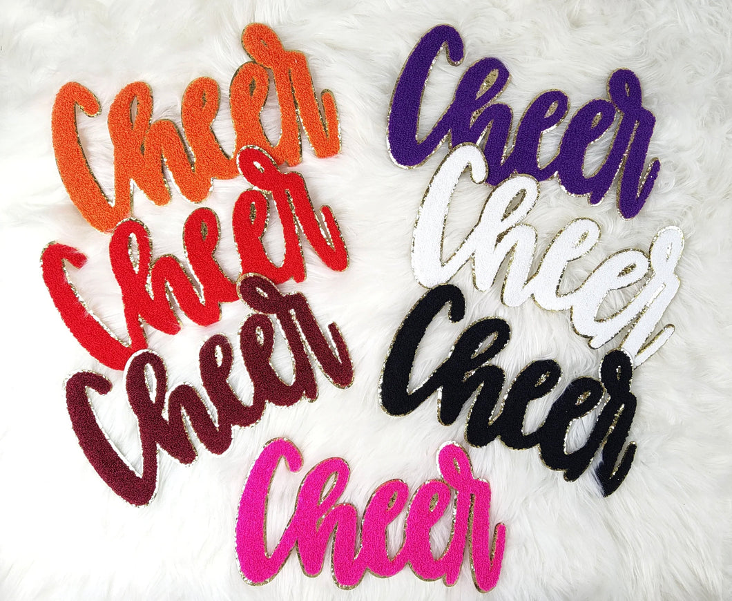 Cheer patch cursive