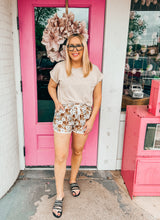 Load image into Gallery viewer, Mineral Wash french terry cuffed sleeve top
