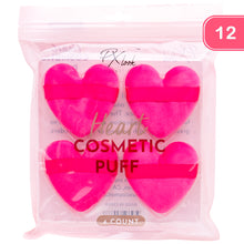 Load image into Gallery viewer, Heart shape cosmetic puff 4 pack
