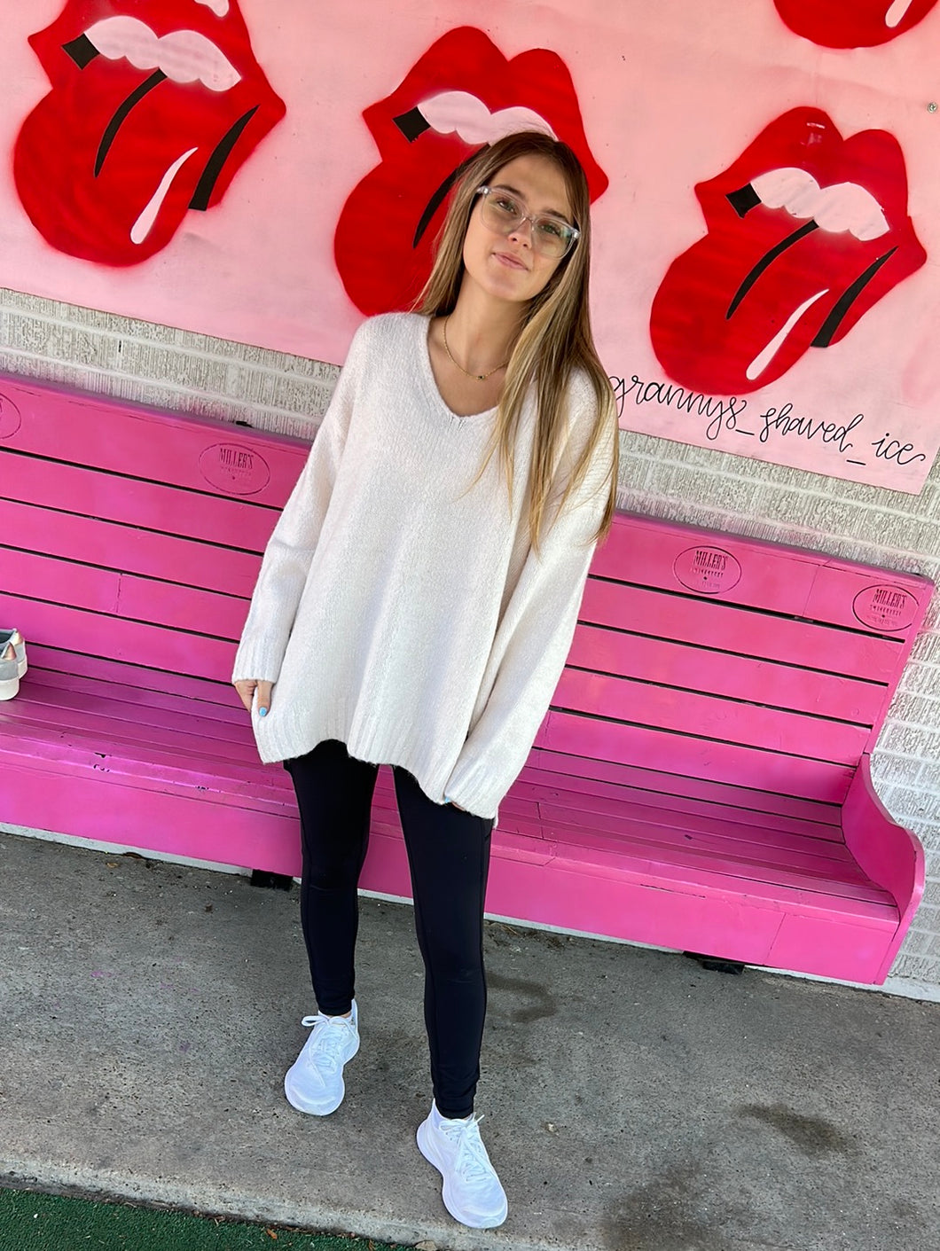 White Z Supply Sweater, Small