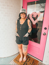 Load image into Gallery viewer, Corded button up romper
