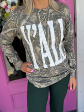 Load image into Gallery viewer, Yall long sleeve camo tee
