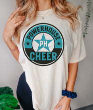 Load image into Gallery viewer, Powerhouse cheer circle retro
