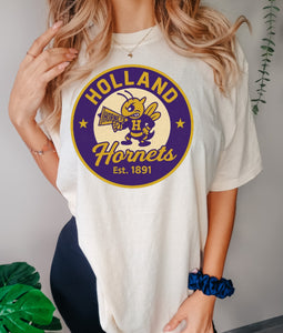 Holland Hornets Circle Retro design