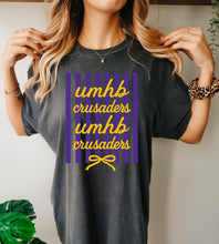 Load image into Gallery viewer, Umhb crusaders stripe bow coquette
