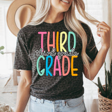 Load image into Gallery viewer, Black leopard rainbow grade specific tee
