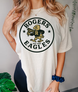 Rogers Eagles Circle Retro design