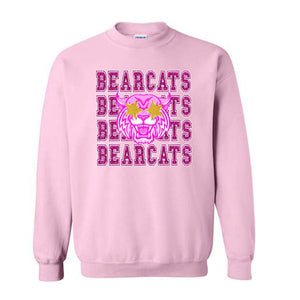 Bearcats Pink Faux Glitter Design