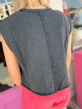 Load image into Gallery viewer, Mineral Washed Cropped Sleeveless Tank
