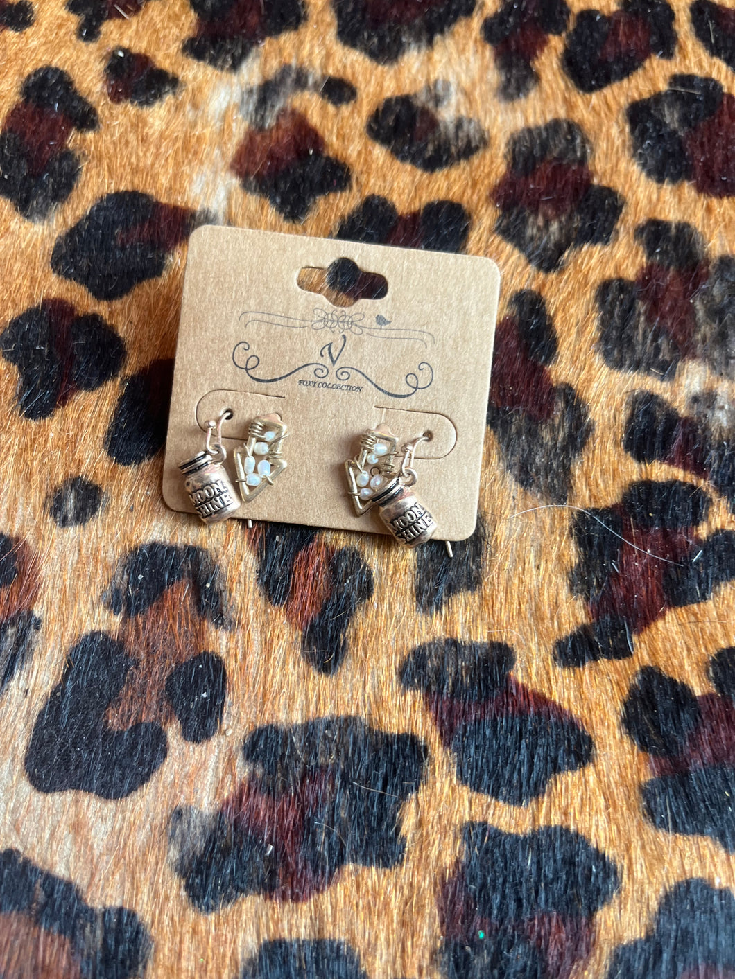 moonshine 2 piece Pink Bulldog jewelry