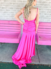 Load image into Gallery viewer, NEON PINK JOVANI womens formal dress, 2
