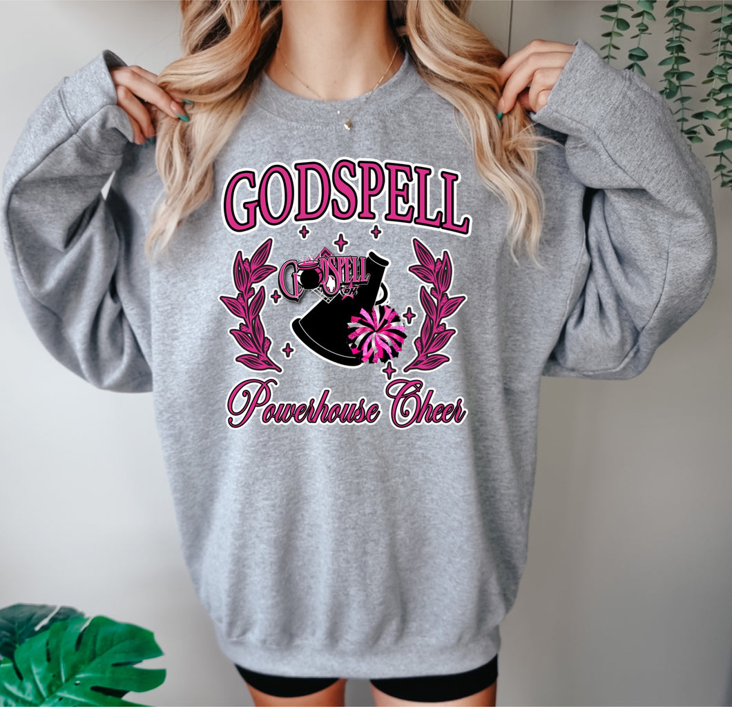 Godspell Powerhouse Cheer Coquette design
