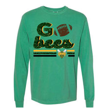 Load image into Gallery viewer, Academy Bees faux glitter football design
