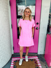 Load image into Gallery viewer, Halo Washed Premium Cotton T-shirts Dress
