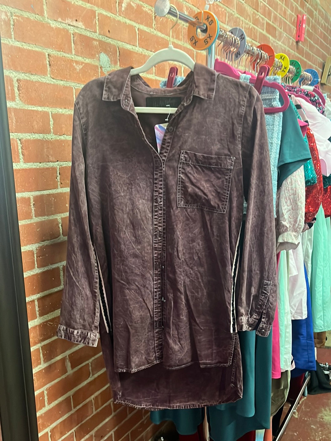 Maroon The Nu Vintage Flannels, Small