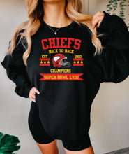 Load image into Gallery viewer, Chiefs Back to Back Champions
