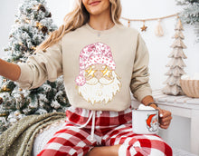 Load image into Gallery viewer, Pink vintage floral Santa
