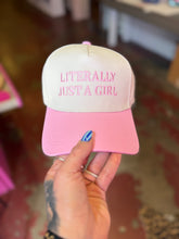 Load image into Gallery viewer, Literally just a girl embroidered hat

