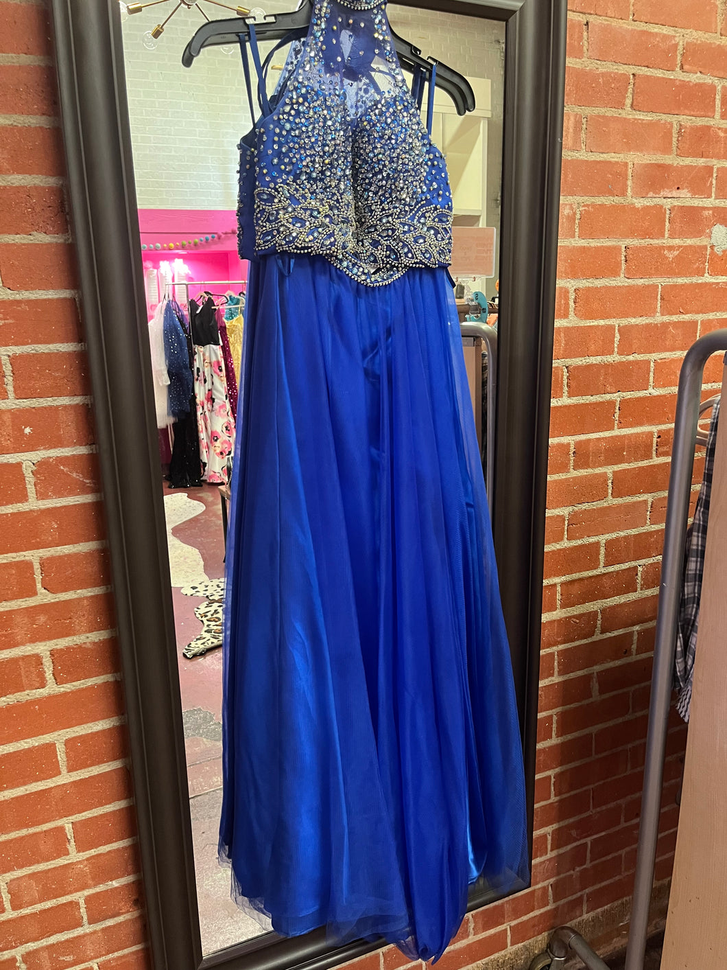 blue gray love and darling Womens Dress, 5/6