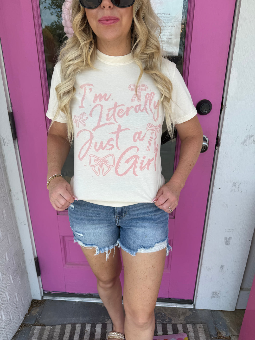 Literally just a girl tee