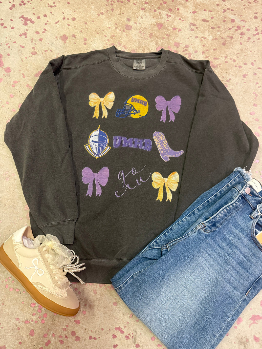 UMHB grid sweatshirt