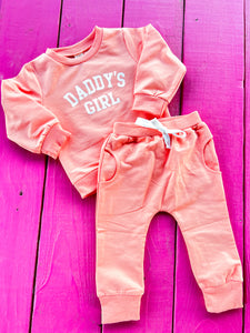 Daddys Girl sweatshirt + joggers set