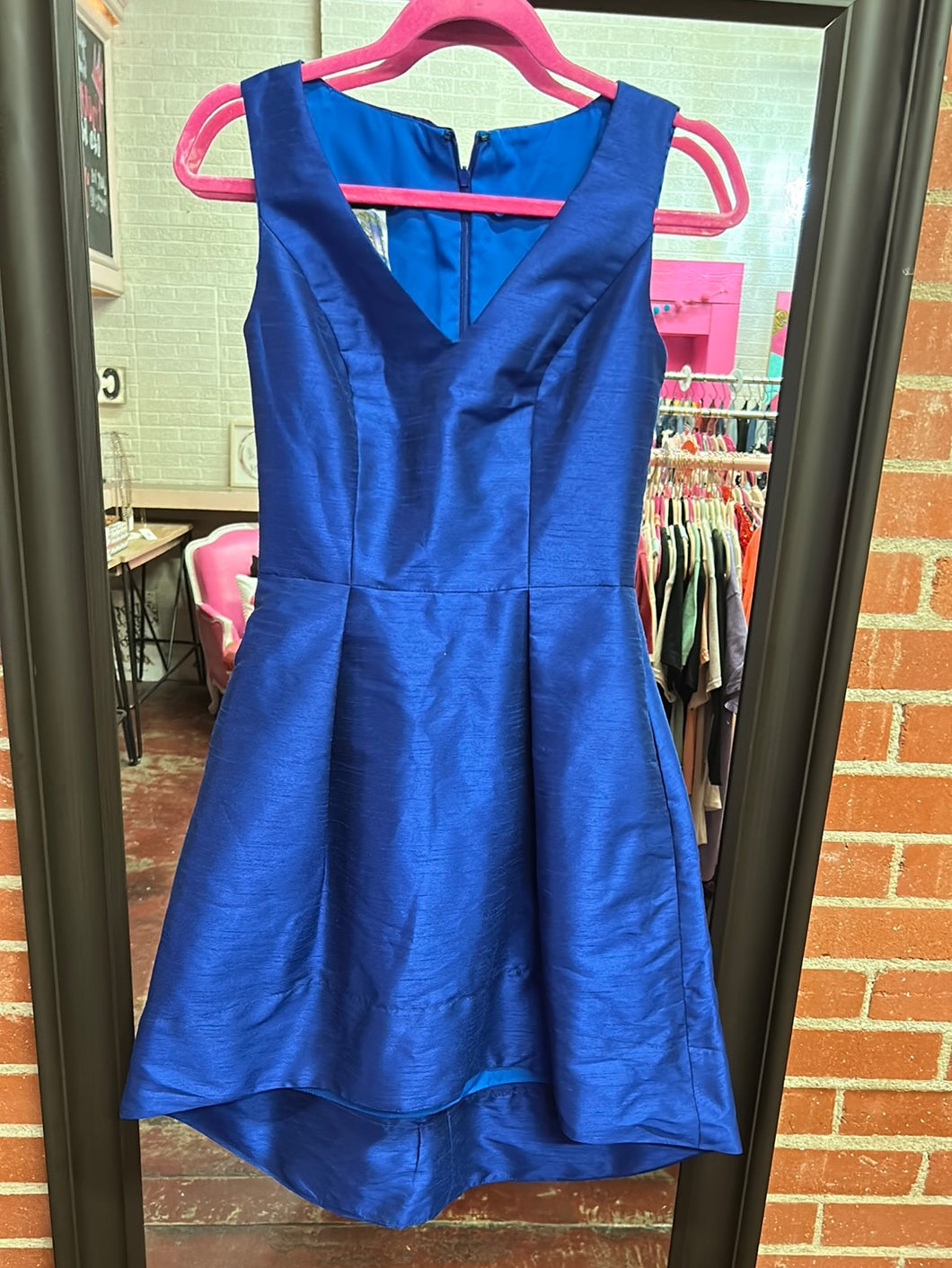 Royal Blue Alfred Sung Womens Dress, 4