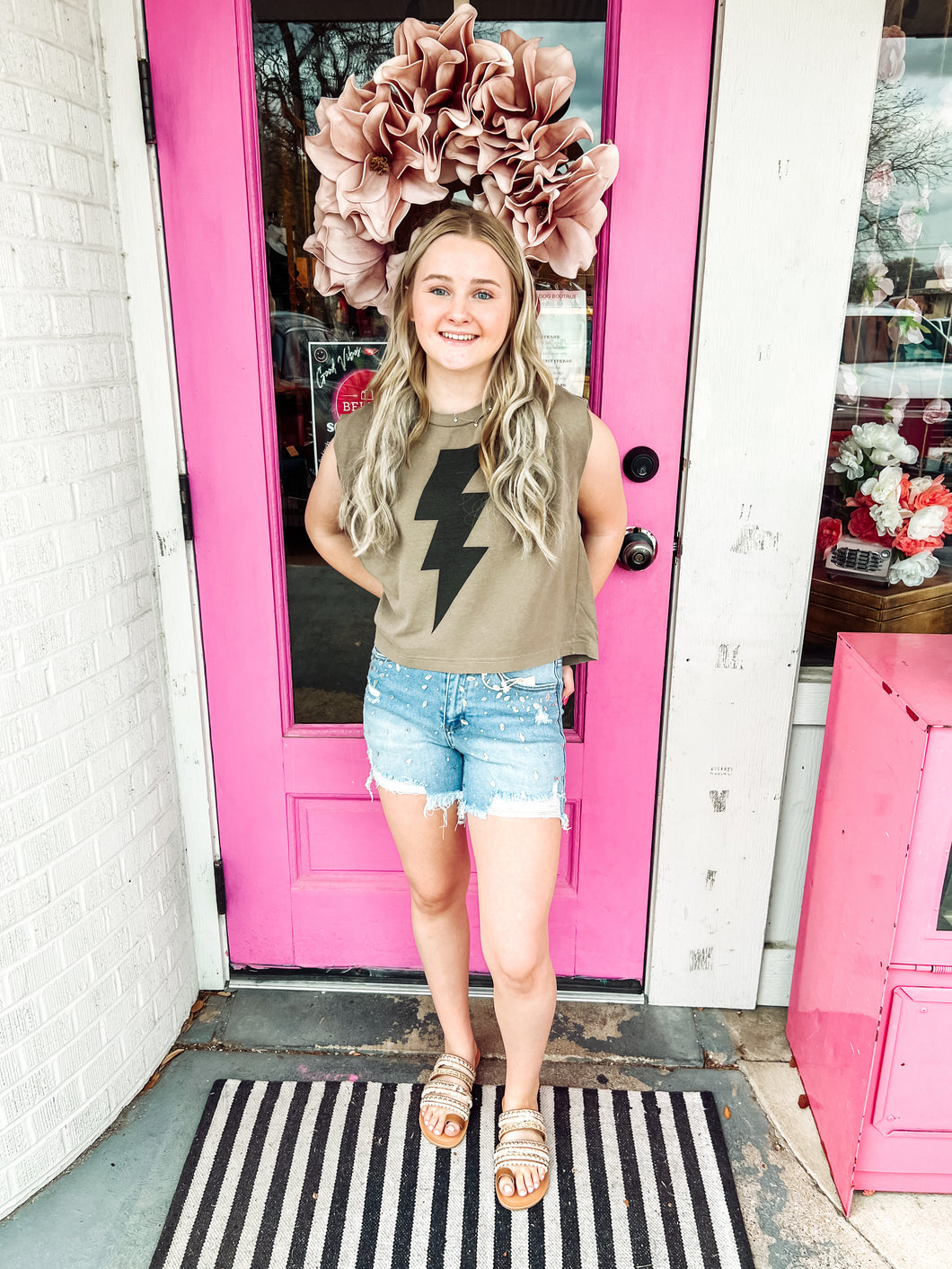 Lightning Bolt Muscle tank