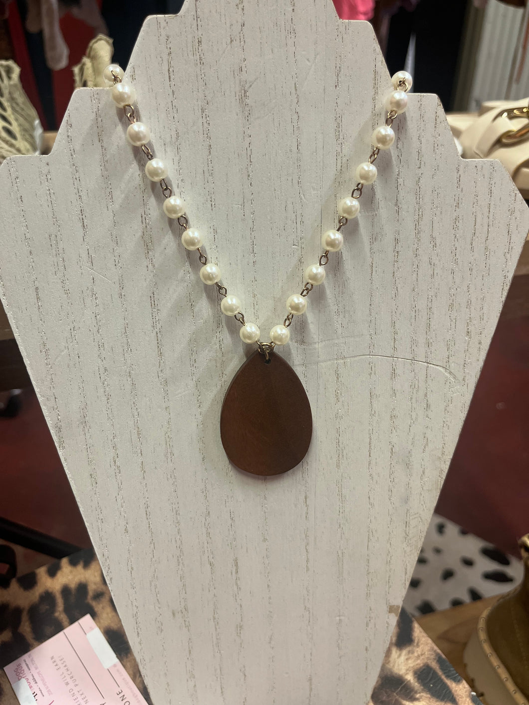 pearl Pink Bulldog Necklaces, One Size