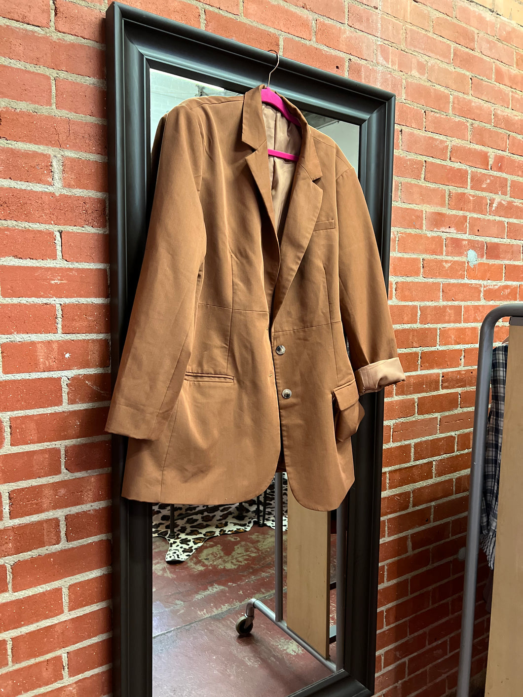 caramel Pink Bulldog Womens Jacket, XL